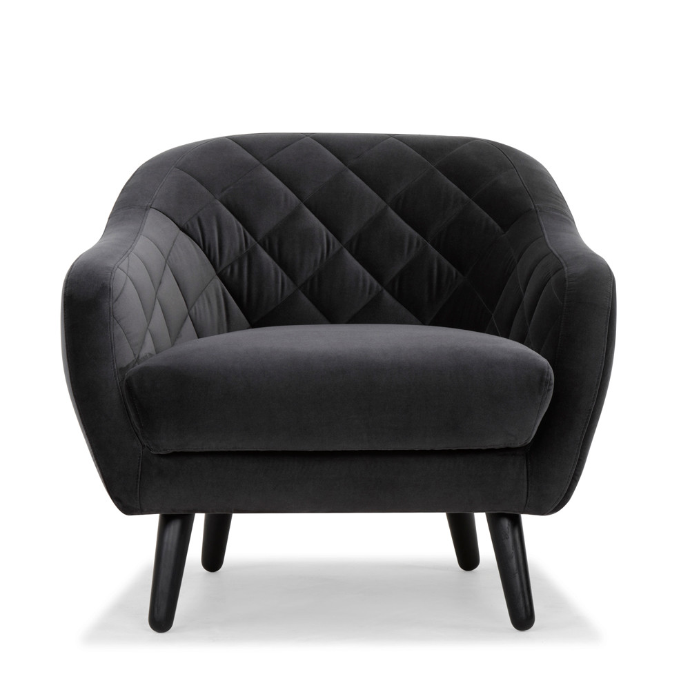 quilted velvet chair